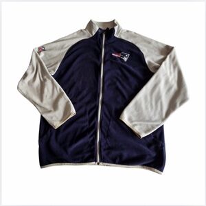 Reebok Onfield NFL New England Patriots Fleece Zip Jacket Men's Size Medium